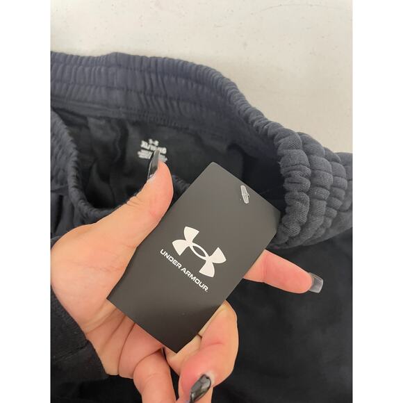 Under Armour Men's XL Black Rival Fleece Jogger Loose Fit Tapered Sweatpants NWT - Picture 6 of 11